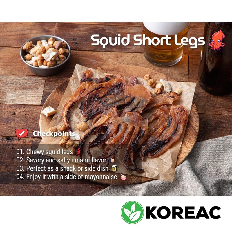 KOREAC_ Korean Food Korea Dried Squid Legs [20g * 5ea]