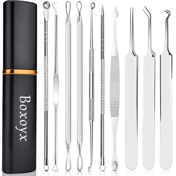 Boxoyx Popper Tool Kit Boxoyx 10 Pcs Blackhead Remover Comedone