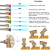 Tool Pressure Washer Accessories Kit, 7 Power Washer Nozzle Tips,