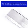 FOCMKEAS 1pce 330mm/12.99in Stainless Steel Billhook Brush Clearing Sickle for