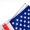 Portable Handheld Flag Pole with Clips Zip Ties,8.2Ft/2.5M Telescopic Handheld