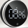 LED Magnetic Timer, Magnetic Countdown Countup Timer with Large LED