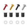 LOYELEY 10pcs M5 5mm Bolts Wellnut Windshield Screws Windscreen Cowl