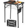 WildFinder Folding Camping Table, 3 Adjustable Height Max 27.5" Portable