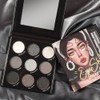 FangTangDI 9 Color Smoky Eyeshadow Palette with Mirror, Matte &