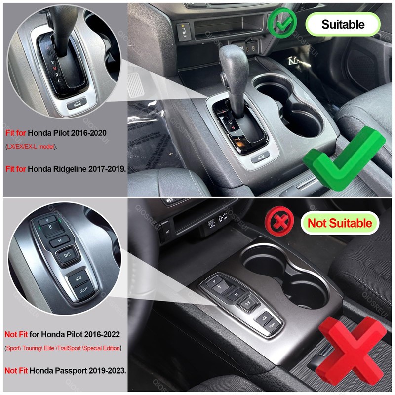 Gear Shift Panel Cover Trim for Honda Pilot 2016-2020 LX/EX/EX-L