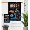 Breeze Decor First Men On Moon Garden Flag Set with