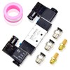 TAILONZ PNEUMATIC Solenoid Valve 4V220-08 DC24V 1/4"NPT Double Coil Pilot-Operated