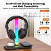 Jubor 3 in 1 RGB Gaming Headphone Stand, Headset Holder