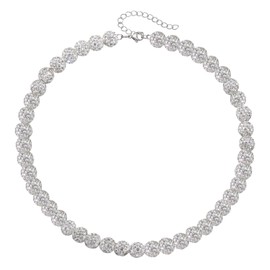 IDesign Ice Collection Necklace - Bling Necklace - Baseball Bling Necklace - Athlete Necklace Inspired Jewelry for Competitive Athletes, Stylish Sports Accessory (white)