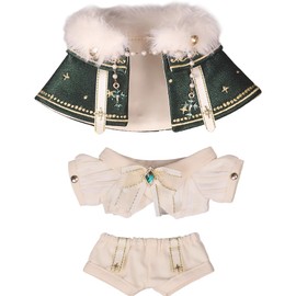 niannyyhouse Sewing Clothes, 3.9 inches (10 cm), 7.9 inches (20 cm), Multicolor Cape Suit with Shirt and Pants, Doll Clothes (Green, 3.9 inches (10 cm)