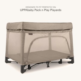 lulumoon Pack and Play Sheets for Girls: Soft Muslin Cotton for Playard Mattress - Stretchy Snug Fit for UPPAbaby Pack n Play