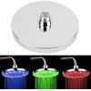Rain Shower Head, 8" inch Round LED Shower with 3