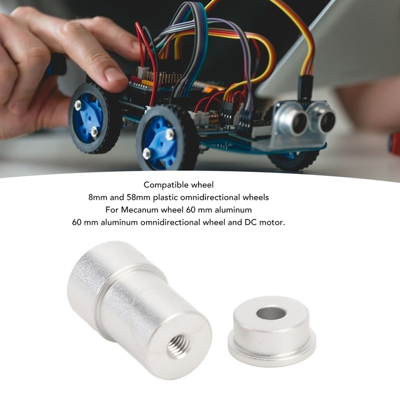 4mm Mounting Hub Universal Aluminum Alloy Motor Shaft Mounting Coupling