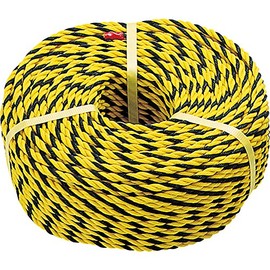 TRUSCO Sign Rope with 3 Run 10.0 mm Yellow/Black