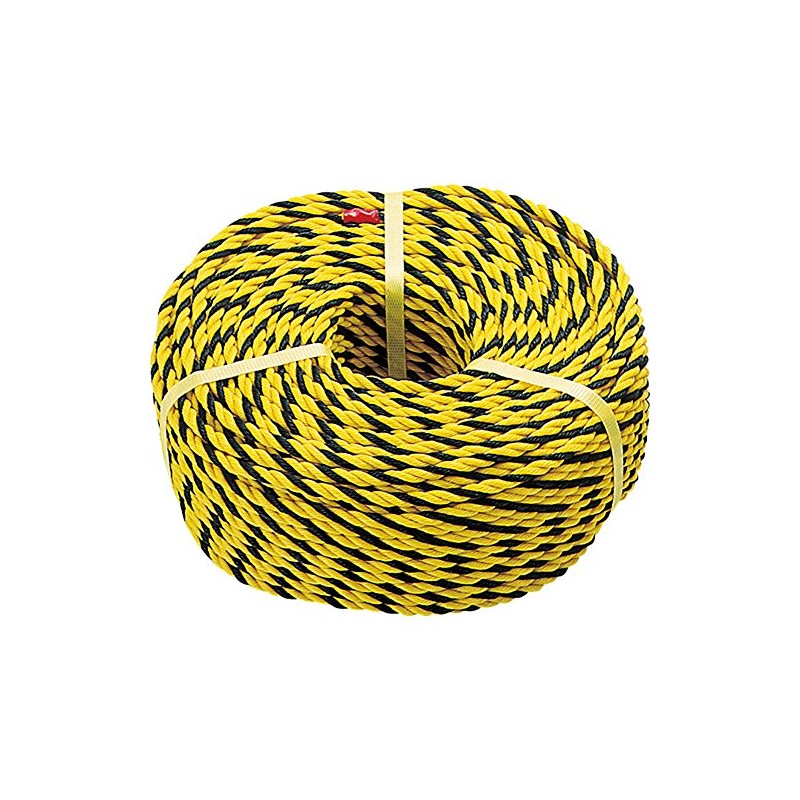 TRUSCO Sign Rope with 3 Run 10.0 mm Yellow/Black