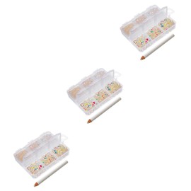 Healvian Flatback Resin Rhinestones Nail Art Decorations Ab Color for Nail Supplies Crafts Glasses Bottles Accessories Easy to Apply for Parties Creative Designs