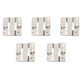 10 Pieces of Picture Frame Embedded Concealed Bracket, Heavy Interlocking Hook, Stainless Steel Wall Hanging Kit, Used for Picture Frame, Picture Display, Artwork (Large)