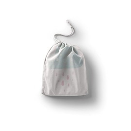 Bonamaison Printed Cotton Bags with Drawstring, Shopping Bag, Bag, Fabric Bag, Vegetable Bag, Reusable, Environmentally Friendly, Multipurpose, Foldable, Size: 12 x 15 cm