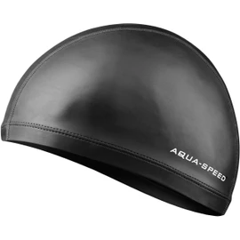 Aqua Speed Swimming Cap Triathlon Swimming Cap for Men and Women Black Swimming Cap Black Swimming Cap Black Sports Swimming Triathlon Lycra PU Black Professional