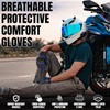 The AMA LOOK Leather Motorbike Gloves, Knuckle Protective Touchscreen Motorcycle