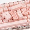 GEKUCAP Pink Clear Keycaps, Translucent Custom Keyboard Key Cap, MDA