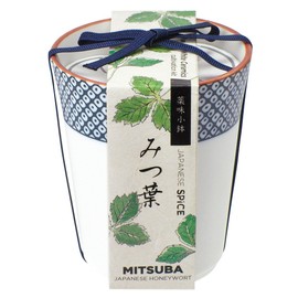 Seishin Pottery Sometsuke Komon Kumi Small Bowl Mitsuba