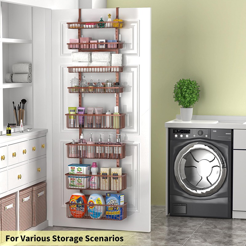 Moforoco Over The Door Pantry Organizer, Pantry Door Organizer Shelves,