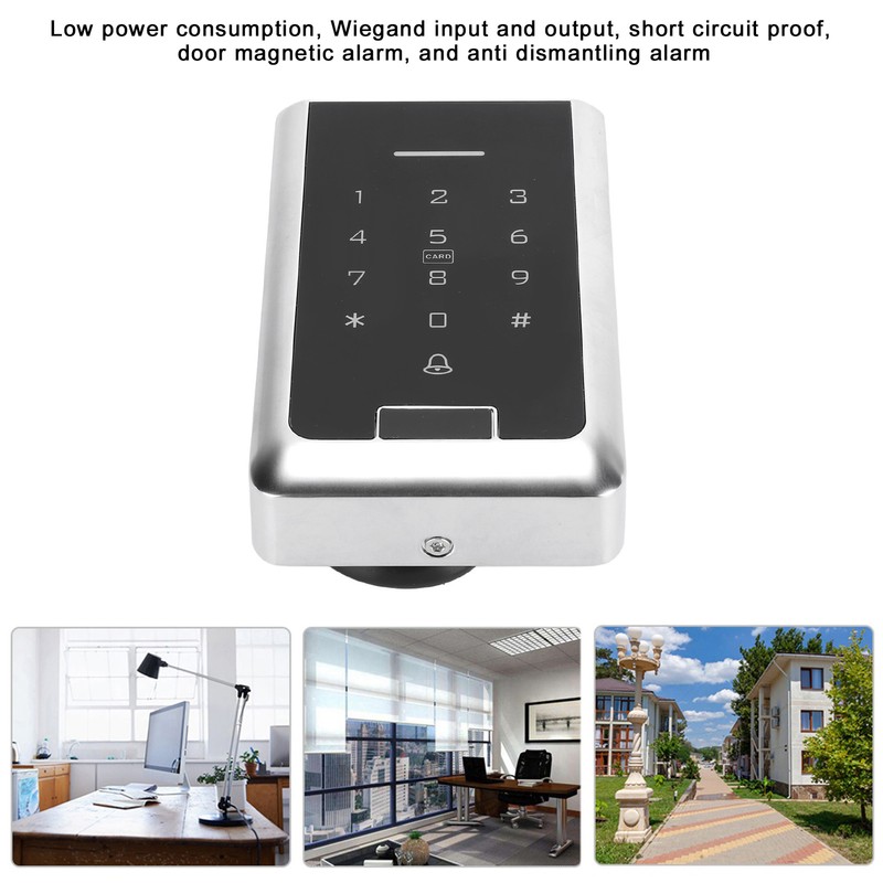Access Control Keypad Wiring Free DC 10‑24V IP66 Waterproof Password