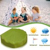 BEIMEIII Sandpit Cover 100 x 15 cm Sand Shell Round