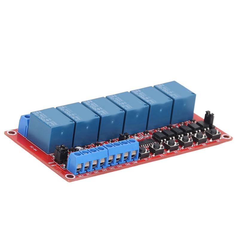 6 Channel Relay Module Interlock Switch 5V 12V 24V High
