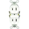 Leviton 15 Amp, 125 Volt, Duplex Receptacle, Residential Grade, Non-Grounded,