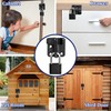 SAYAYO Door Bolt Lockable Stainless Steel Deadbolt Lock with Padlock,