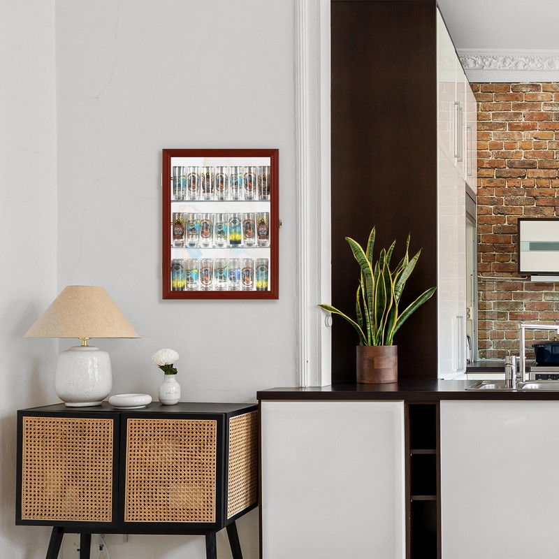 Sunglasses Display Case Shot Glass Organizer Stones Storage - Rock