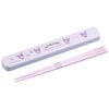 OSK Kuromi HS-16 Pull Lid Chopsticks Case Set
