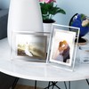 Komimaci 5x7 Picture Frames - Glass Photo Frame for Tabletop/Desktop