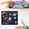 flinelife Wooden Solar System Wall Art Decor, 12x10, Perfect for