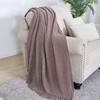 BOURINA Textured Solid Soft Sofa Throw Couch Cover Knitted Decorative