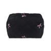Cotton Quilted Makeup Bag Cute Floral Make up Bag Puffy