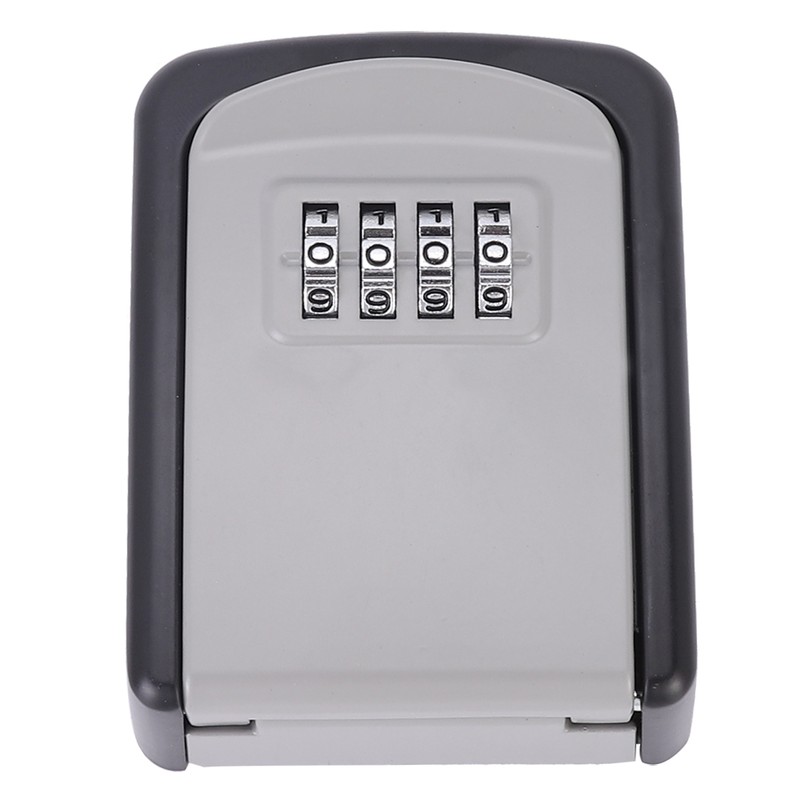 4 Digit Combination Password Key Lock Box Wall Mount Safety