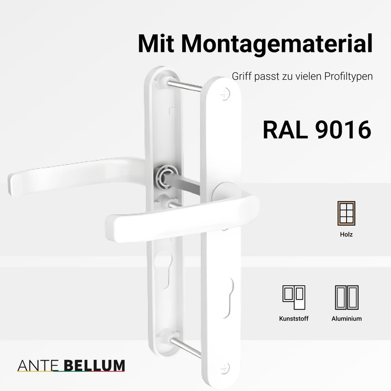 Ante bellum Front Door Handle for Outdoor Doors, Handle Set,