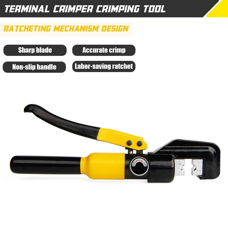10 Ton Hydraulic Hand Crimper Tool Set for Stainless Steel