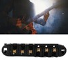 Guitar Roller Saddle Bridge Aluminium Alloy Black Tune Tailpiece Bridge