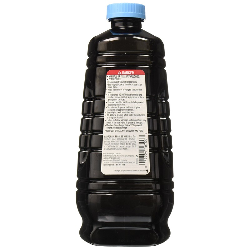 Lamplight Farms 60003 Unscented Lamp Oil, 64-Ounce, Clear