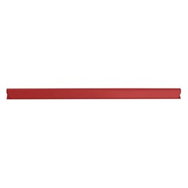 DONAU Universal Spine Bars / DIN A4 / 8 mm for Approx. 80 Sheets / Clamping Strip for Privacy Screen Strips / Mounting Clips / PVC Plastic / Red Pack of 10