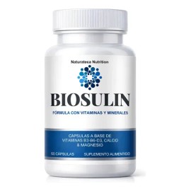Biosulin 60 Cápsulas Vitaminas B3 B6 D3 Calcio Magnesio Sin Sabor                                                                                     