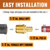 SUNGATOR 6-Pack 1/2" NPT to 1/2" PEX Male Adapter, No