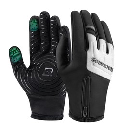 ROCKBROS Cycling Gloves Men Women Touchscreen Winter Gloves Warm Sports Outdoor Windproof Non-Slip Running Gloves for Bicycle Skiing Hiking Running MTB Gloves