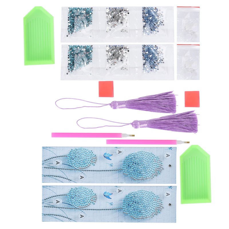 2 Sets Diamond Painting Kit 5D Students DIY Bookmark Dandelion