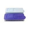 Tupperware Freezer container ice cube cube purple/white + sky blue
